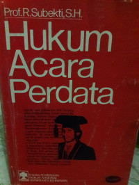 Image of Hukum acara perdata/ R.Subekti