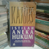 Image of Kamus istilah aneka hukum/ C.S.T.Kansil;Christine S.T.Kansil