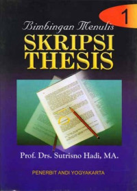 Image of Bimbingan menulis skripsi thesis 1 /Sutrisno Hadi