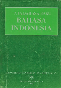Image of Tata bahasa baku bahasa Indonesia / Penyunting;Anton M.Moeliono