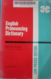 Image of English pronouncing dictionary / Daniel Jones