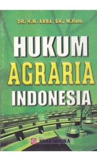 Image of Hukum agraria Indonesia/M.Arba