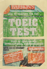 Image of How to prepare for the TOEIC TEST:test of english for international communication /Barrons