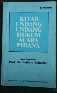 Image of Kitab undang undang hukum acara pidana/ Satjipto Rahardjo