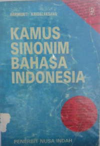 Image of Kamus sinonim bahasa indonesia/ Harimurti Kridalaksana