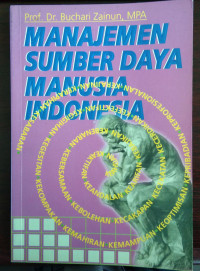Image of Manajemen sumber daya manusia indonesia/ Buchari Zainun