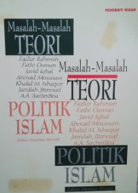 Image of Masalah-masalah teori politik Islam / Fazlur Rahman [Et.Al];Editor;Mumtaz Ahmad