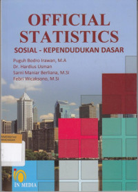 Image of Official statistics:sosial-kependudukan dasar/Puguh Bodro Irawan