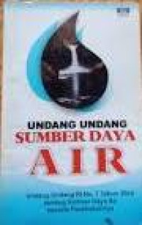 Image of Undang undang sumber daya air/