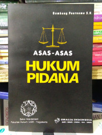 Image of Asas-asas hukum pidana/ Bambang Poernomo