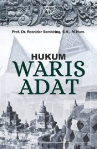 Image of Hukum waris adat/Rosnidar Sembiring