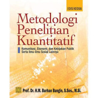 Image of Metodologi penelitian kuantitatif/Burhan Bungin