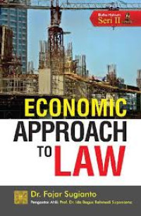 Image of Economic approach to law/Fajar Sugianto
