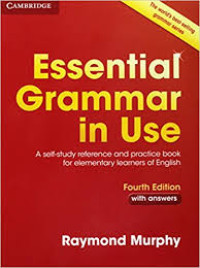 Image of Essential grammar in use: a self study reference and practice book for elementary students of English/Raymond Murphy