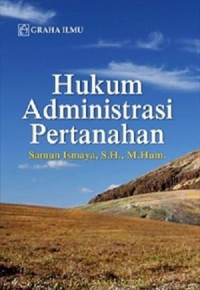 Image of Hukum administrasi pertanahan/Samun Ismaya