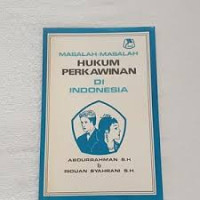 Image of Masalah-masalah hukum perkawinan di Indonesia/ Ridwan Syhrani;Abdurrahman