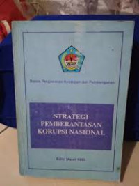 Image of Strategi pemberantasan korupsi nasional/ Badan Pengawasan Keuangan Dan Pembangunan
