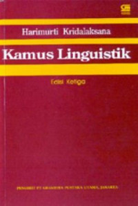 Image of Kamus linguistik / Harimurti Kridalaksana