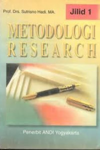 Image of Metodologi research jilid 1/ Sutrisno Hadi