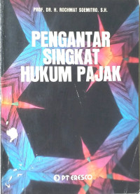 Image of Pengantar singkat hukum pajak/ Soemitro;Rochmat