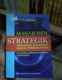 Image of Manajemen strategik organisasi non profit bidang pemerintahan/Hadari Nawawi